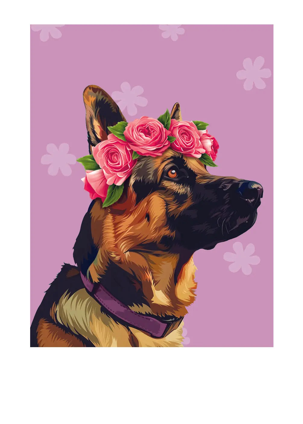 Mother's Day German Shepherd Card - FreshCut Paper