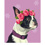 Mother's Day Boston Terrier Card - FreshCut Paper