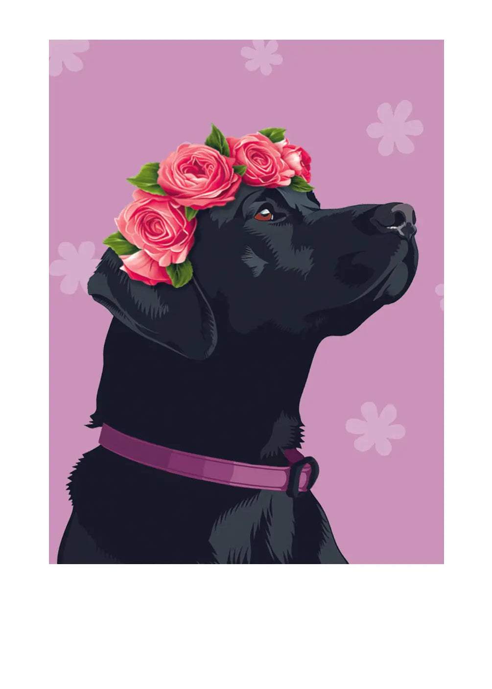 Mother's Day Black Lab Card - FreshCut Paper