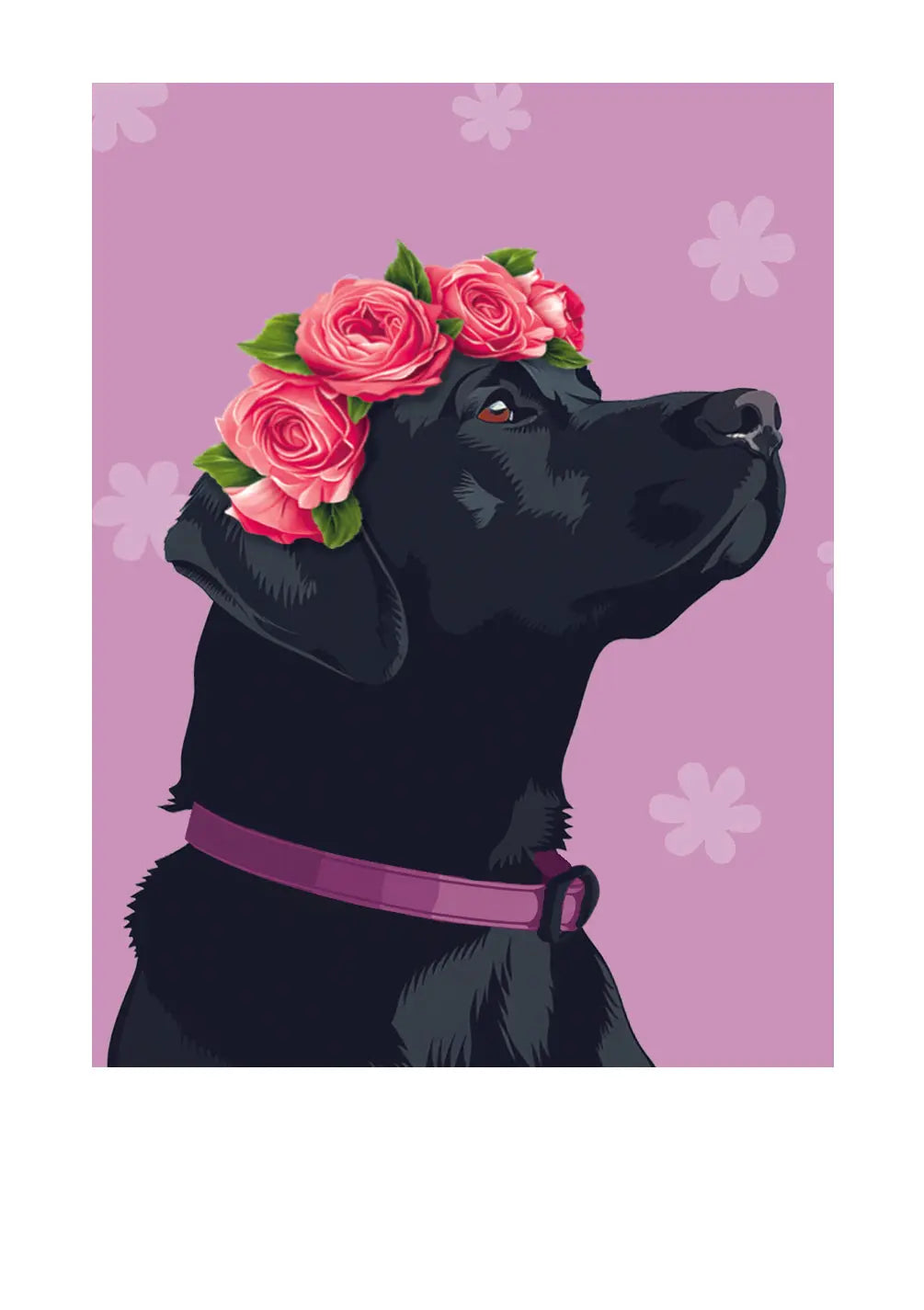 Mother's Day Black Lab Card - FreshCut Paper