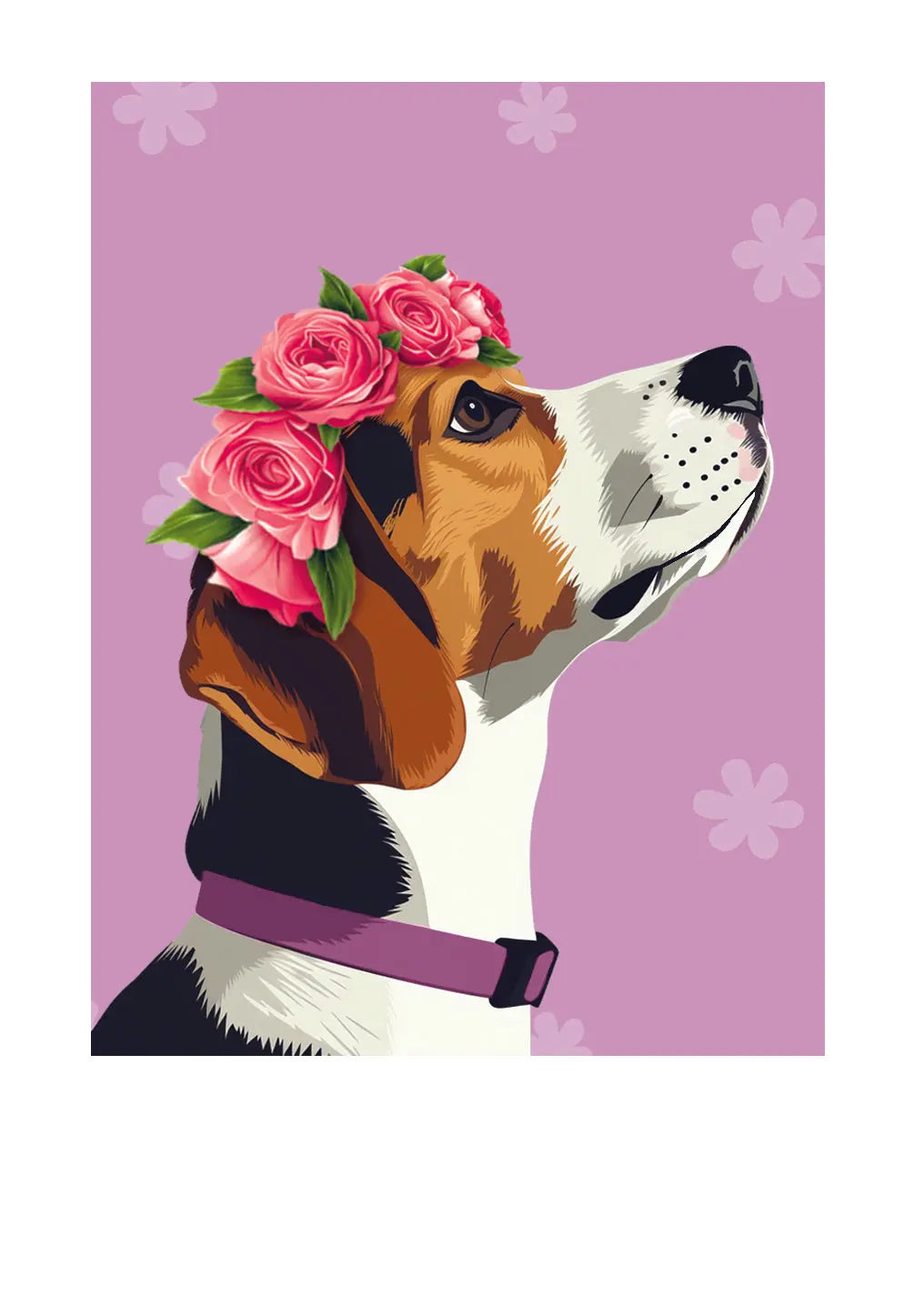 Mother's Day Beagle Card - FreshCut Paper