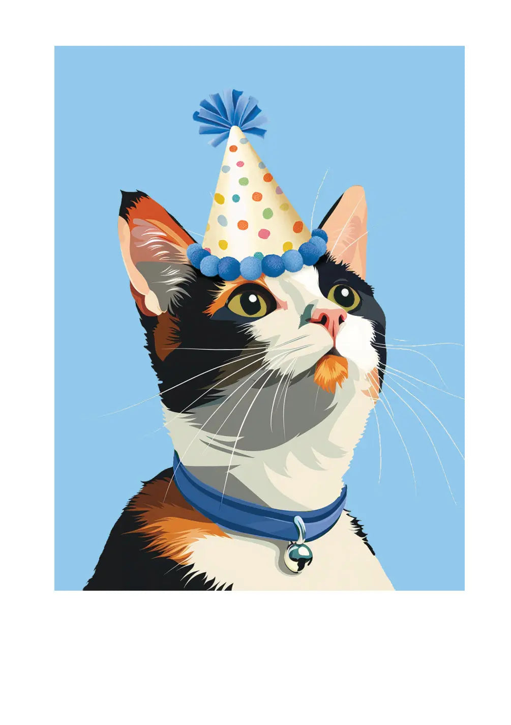Birthday Calico Cat Card Freshcut Paper