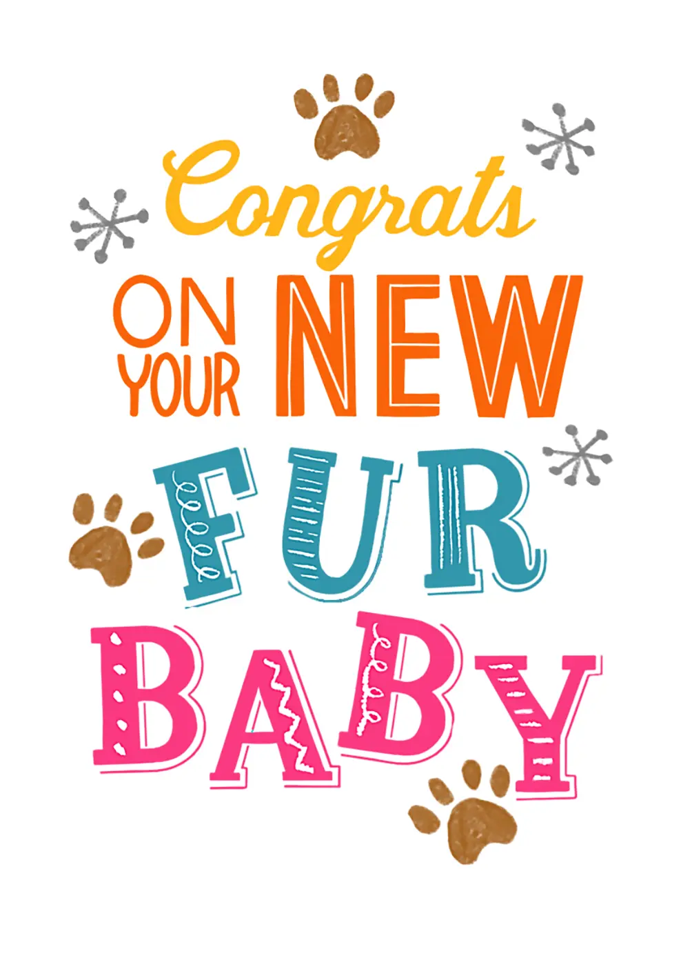 Congrats New Pet Card - FreshCut Paper