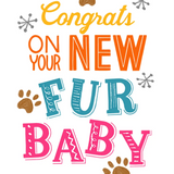 Congrats New Pet Card - FreshCut Paper