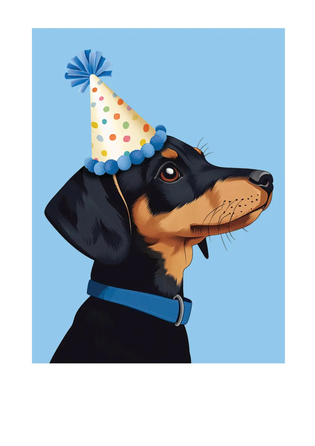 Birthday Dachshund Card Freshcut Paper