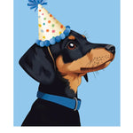 Birthday Dachshund Card Freshcut Paper