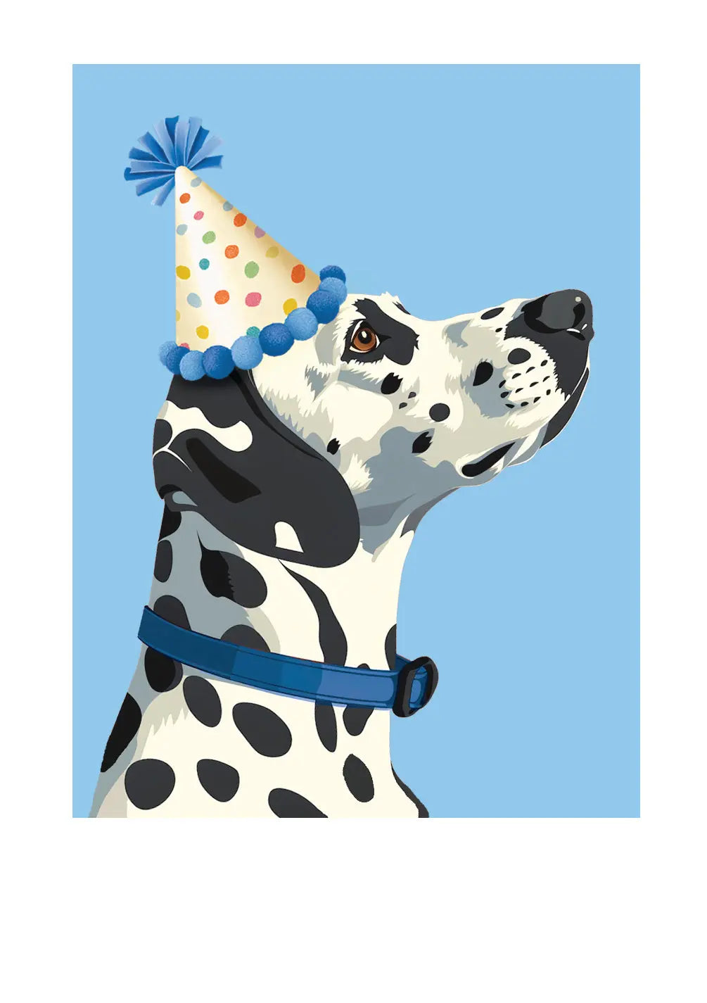 Birthday Dalmatian Card Freshcut Paper