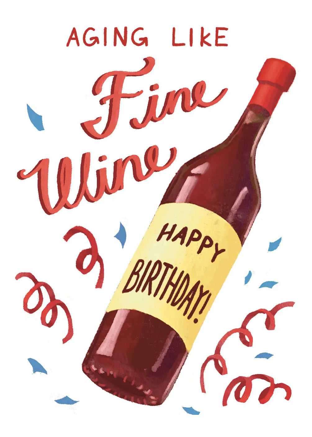 Fine Wine Birthday Card - FreshCut Paper
