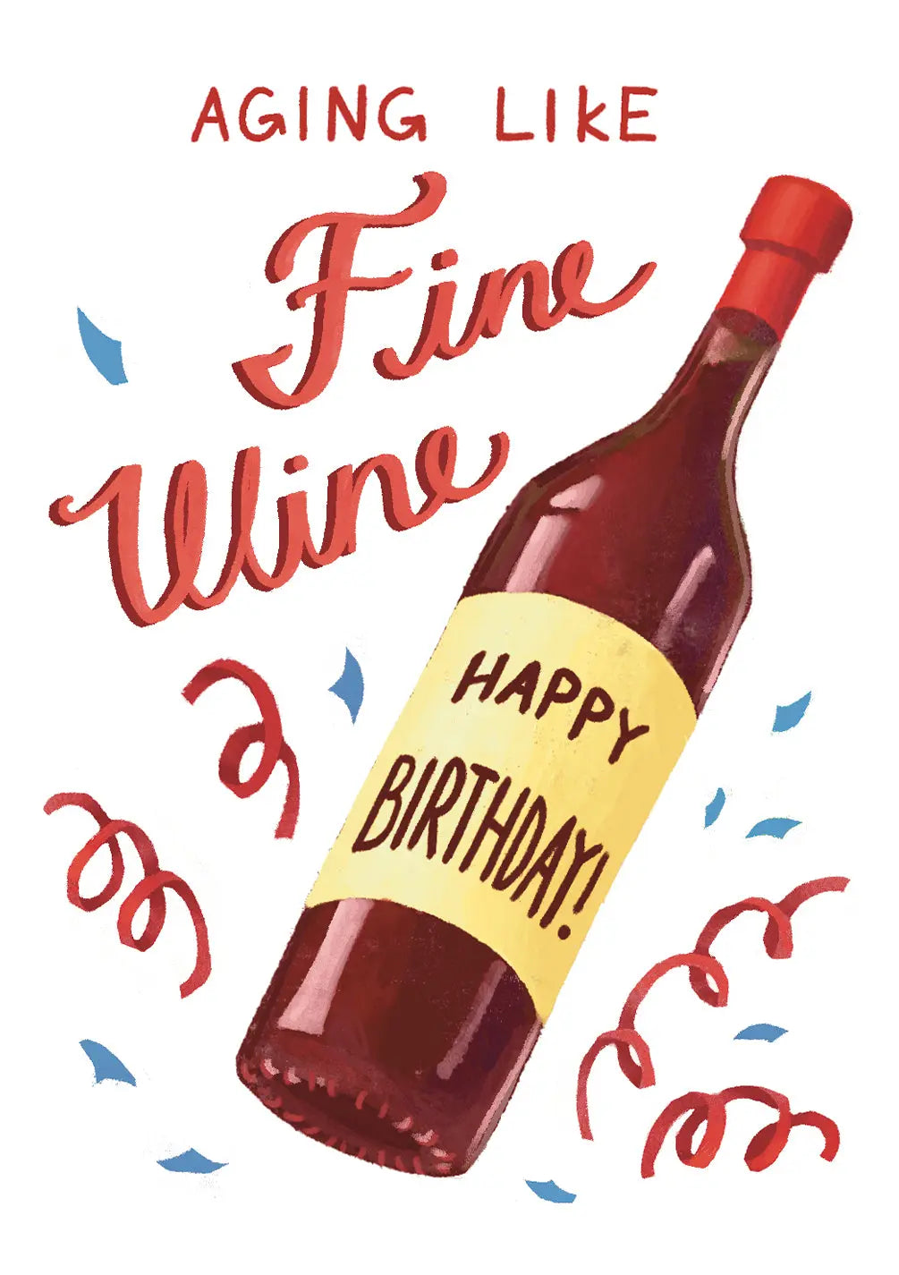 Fine Wine Birthday Card - FreshCut Paper