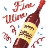 Fine Wine Birthday Card - FreshCut Paper