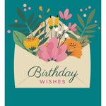 Floral Envelope Birthday Card Freshcut Paper