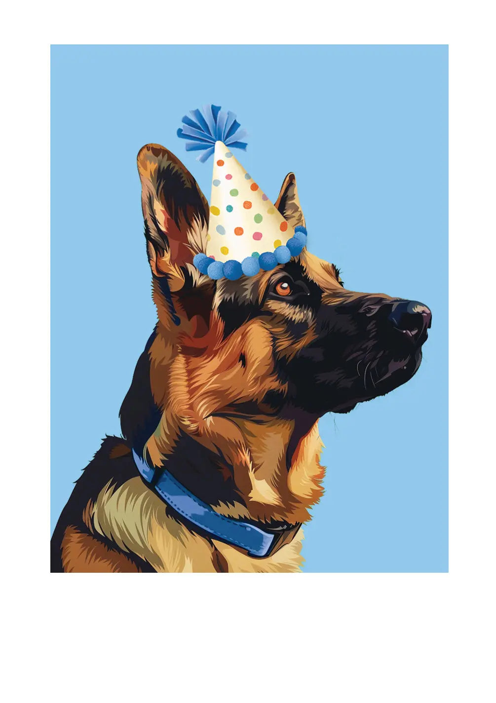Birthday German Shepherd Card Freshcut Paper