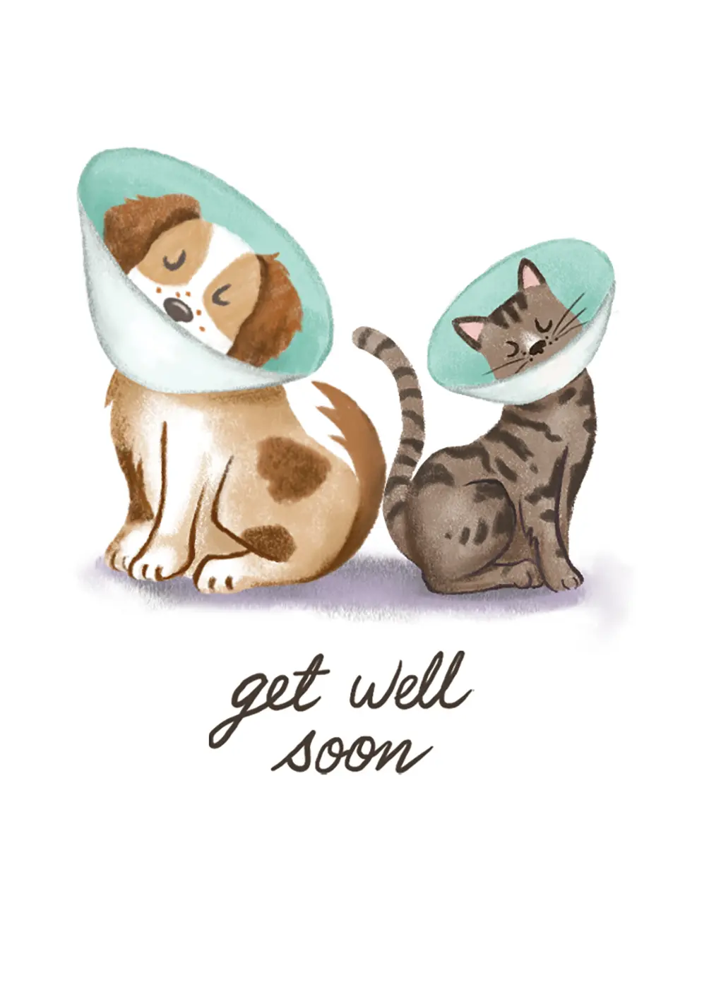 Get Well Soon with Cones Card - FreshCut Paper