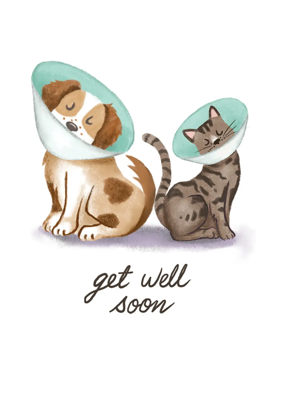 Get Well Soon with Cones Card FreshCut Paper
