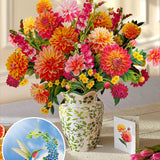 Grande Dahlia Sunrise + Hummingbird Suncatcher Set