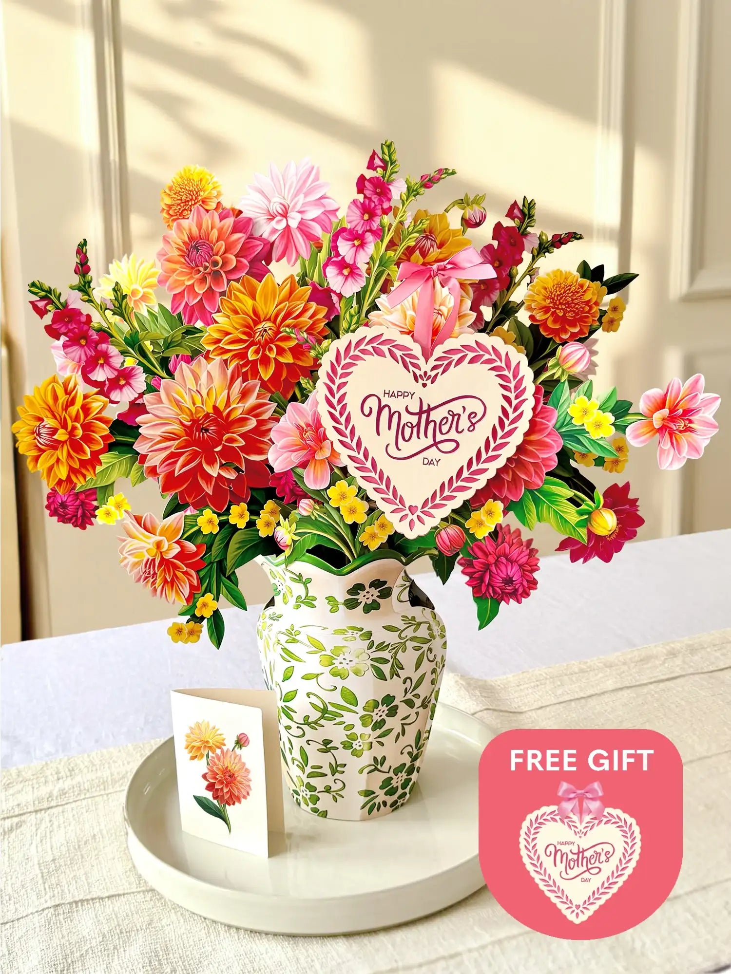 Grande Dahlia Sunrise + Free Heart
