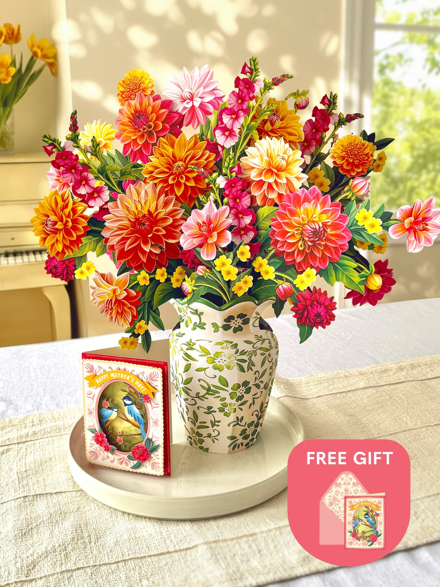 Grande Dahlia Sunrise + Free Layered Card
