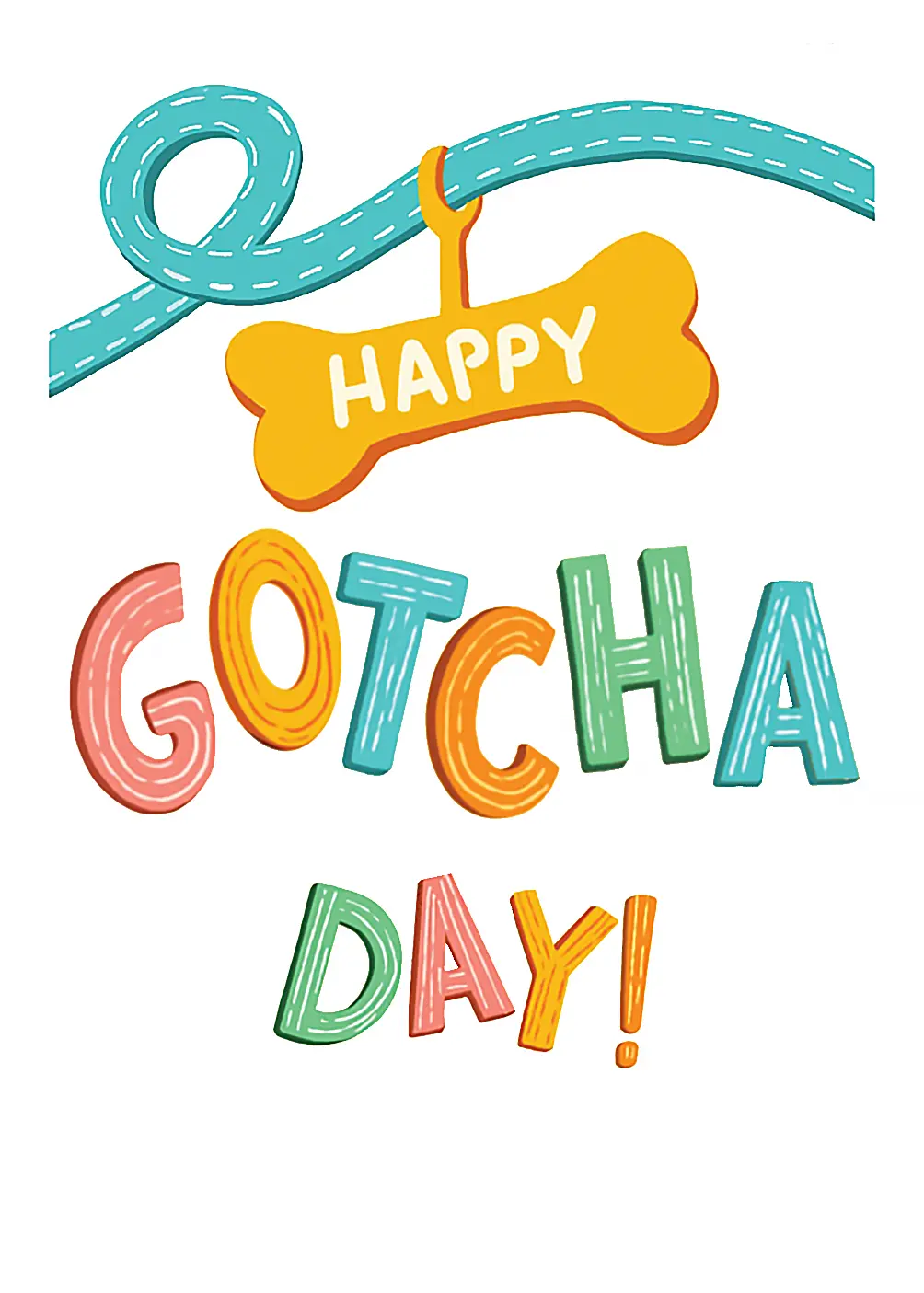 Happy Gotcha Day Card - FreshCut Paper