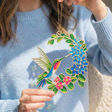 Hummingbird Oasis Bouquet + Suncatcher Set