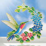 Grande Dahlia Sunrise + Hummingbird Suncatcher Set