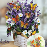 Lavender & Butterflies Bouquet + Suncatcher Set