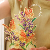 Lavender & Butterflies Bouquet + Suncatcher Set