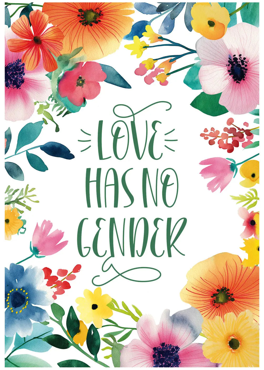 Love Has No Gender Pride Card - FreshCut Paper