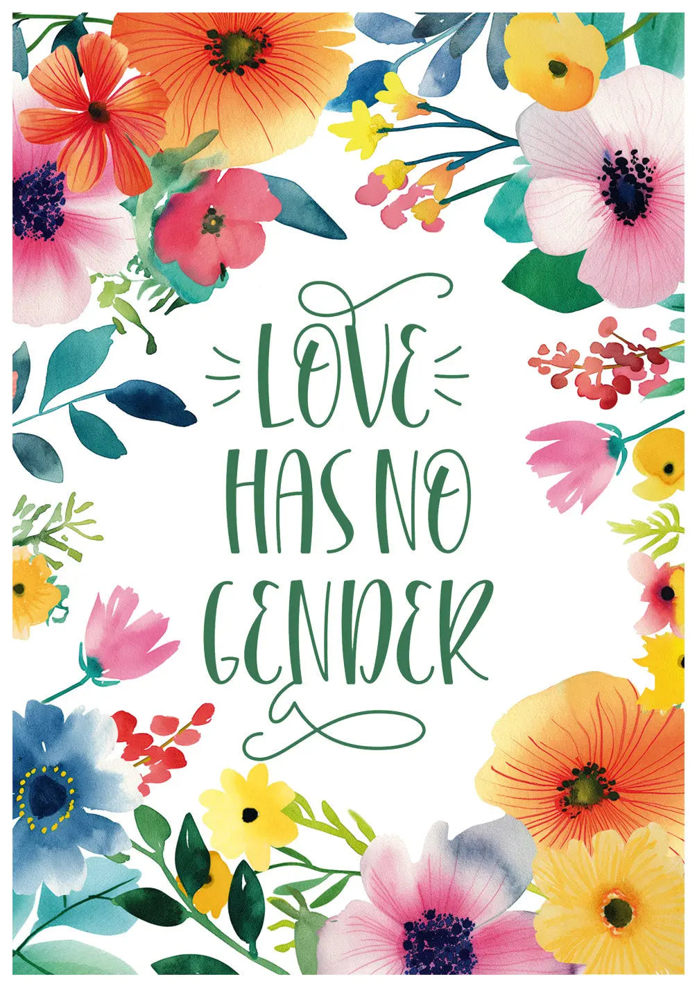 Love Has No Gender Pride Card - FreshCut Paper