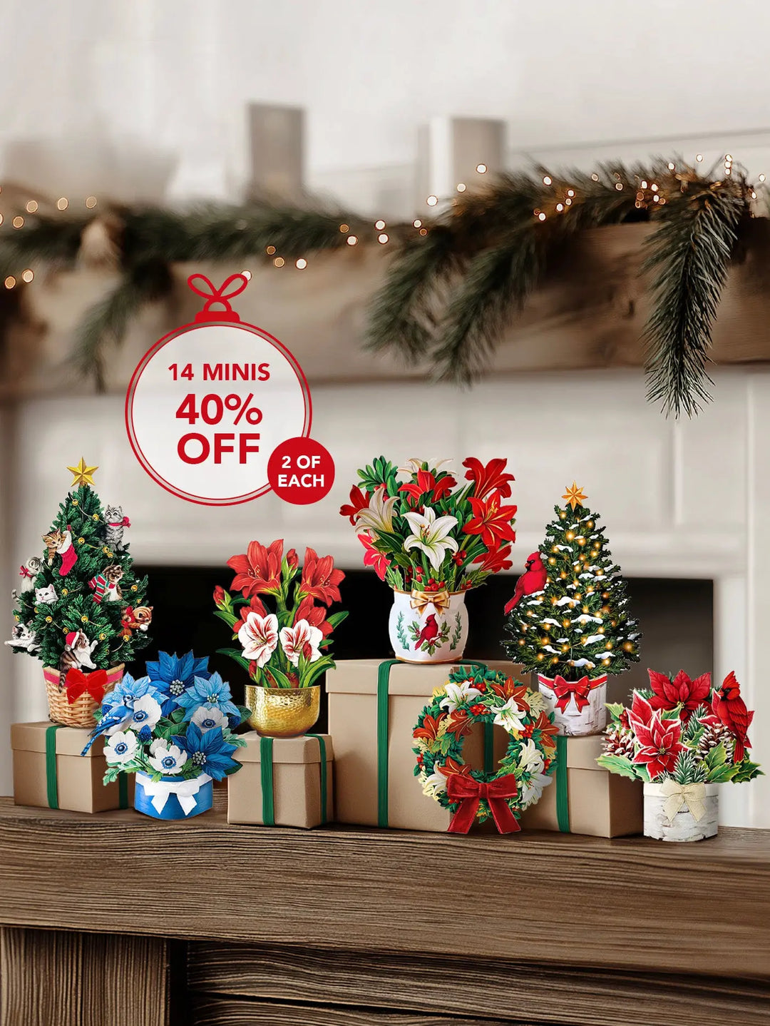 Festive Minis Bundle | 12 Holiday Pop-Up Cards at 60% Off
