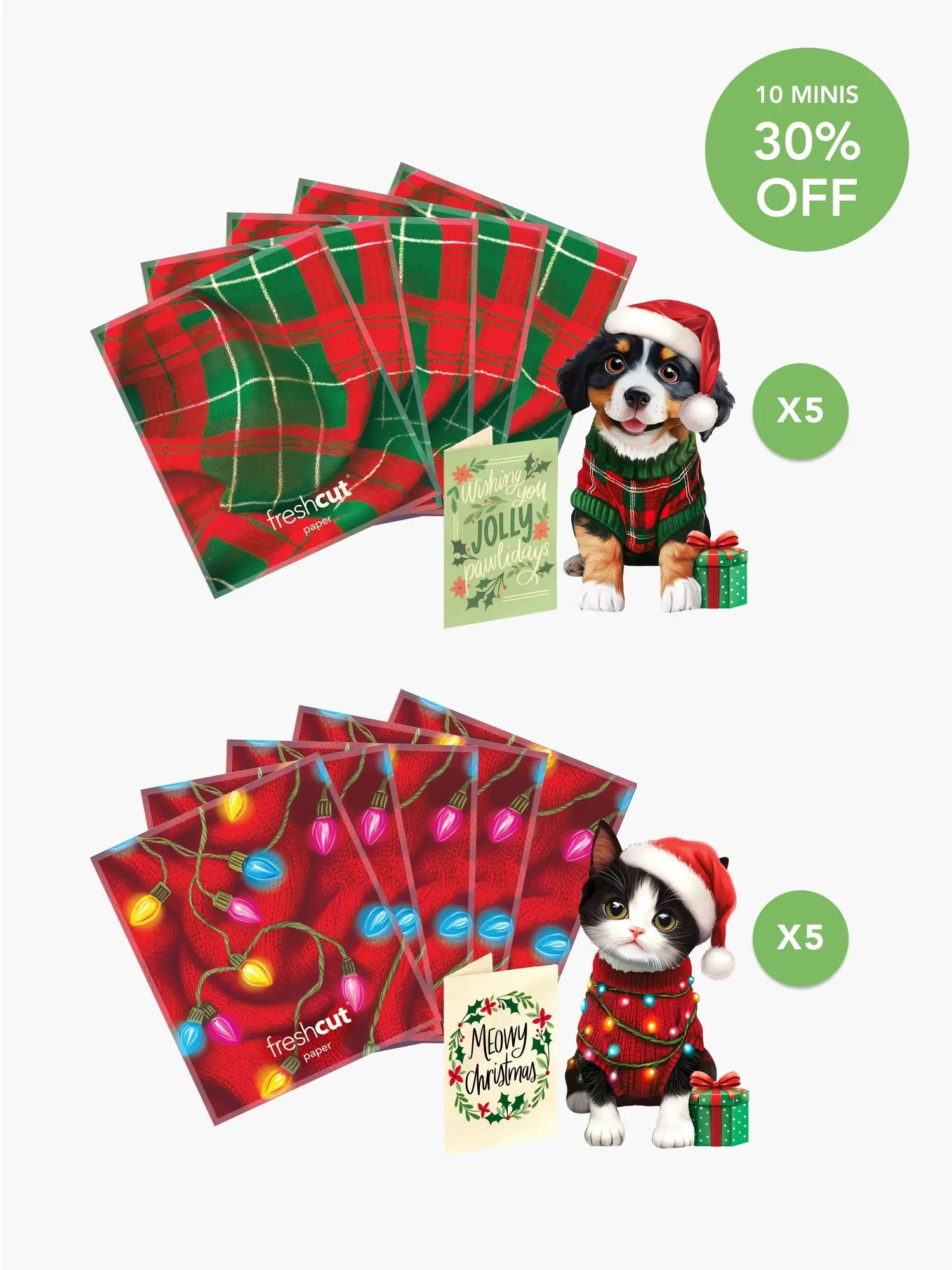 Mini Christmas Pets Bundle FreshCut Paper