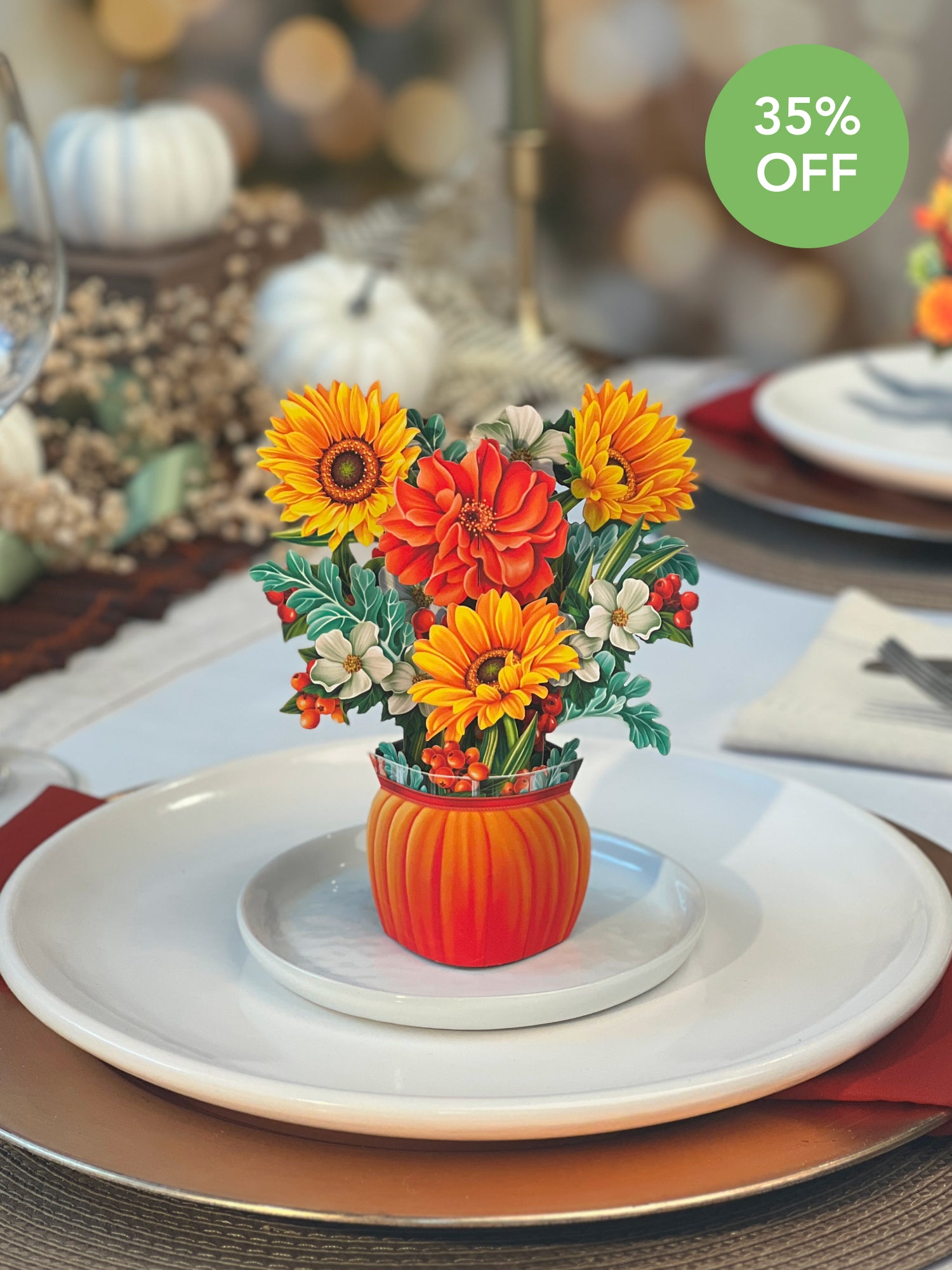 Mini Pumpkin Harvest Pop-Up Card
