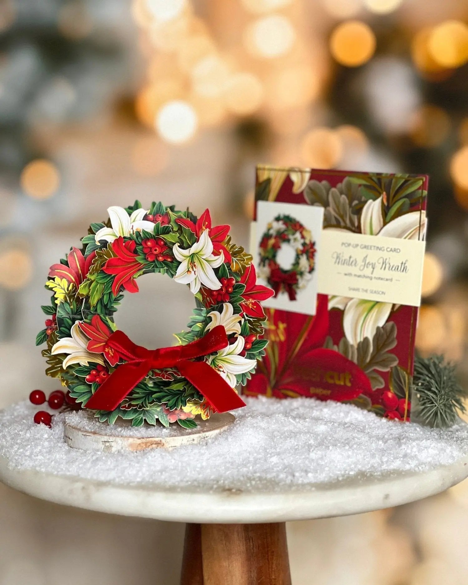 Mini Winter Joy Wreath with Envelope