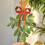 Festive Mistletoe Suncatcher