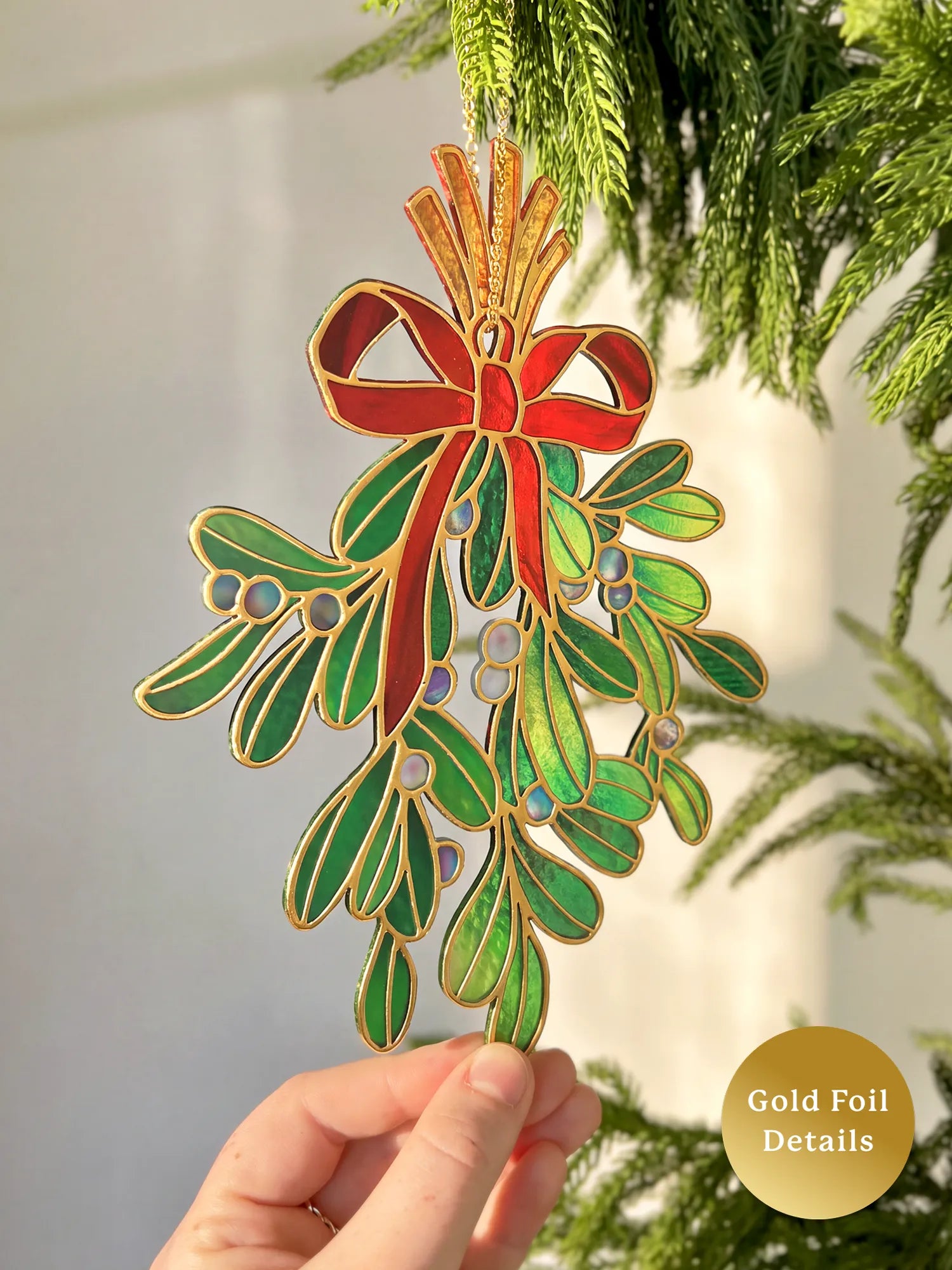 Festive Mistletoe Suncatcher