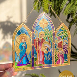 Starlit Nativity Suncatcher