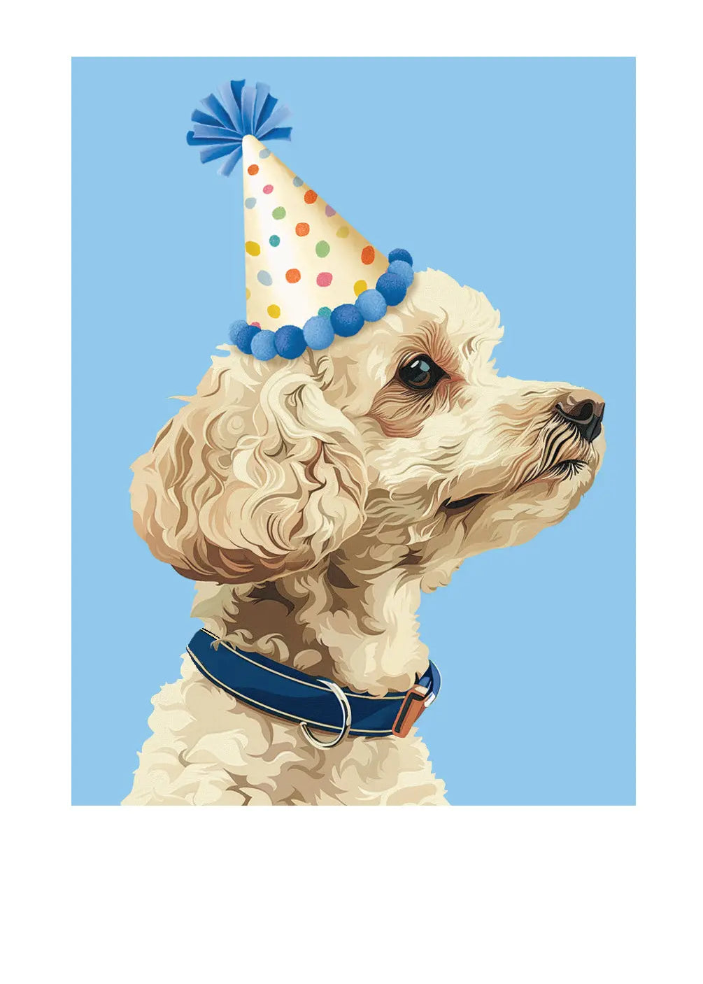 Birthday Poodle Card Freshcut Paper