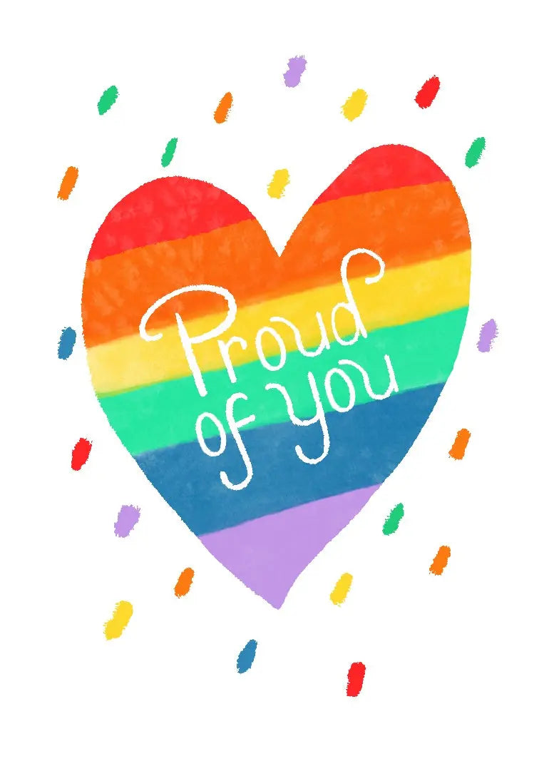 Proud of You Pride Card - FreshCut Paper