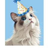 Birthday Ragdoll Cat Card Freshcut Paper