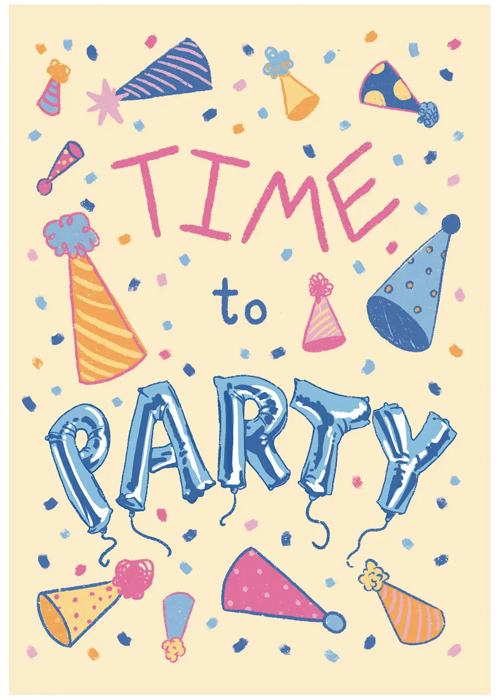 Time to Party Birthday Card - FreshCut Paper