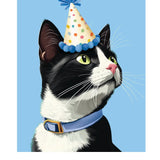 Birthday Tuxedo Cat Card Freshcut Paper