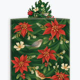 Twinkling Poinsettia Light-Up Tree