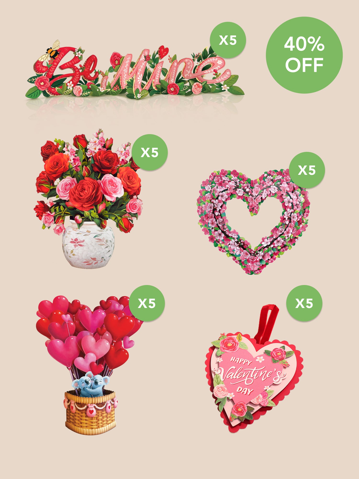 Mini Valentine's Day Cards Bundle