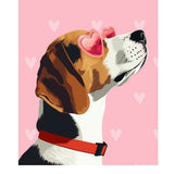 Valentine's Day Beagle Card - FreshCut Paper