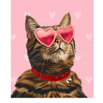 Valentine's Day Brown Tabby Card - FreshCut Paper