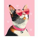 Valentine's Day Calico Cat Card - FreshCut Paper