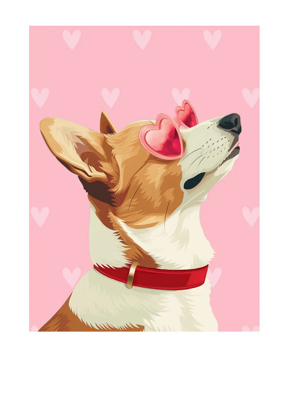 Valentine's Day Corgi Card - FreshCut Paper