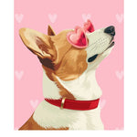 Valentine's Day Corgi Card - FreshCut Paper