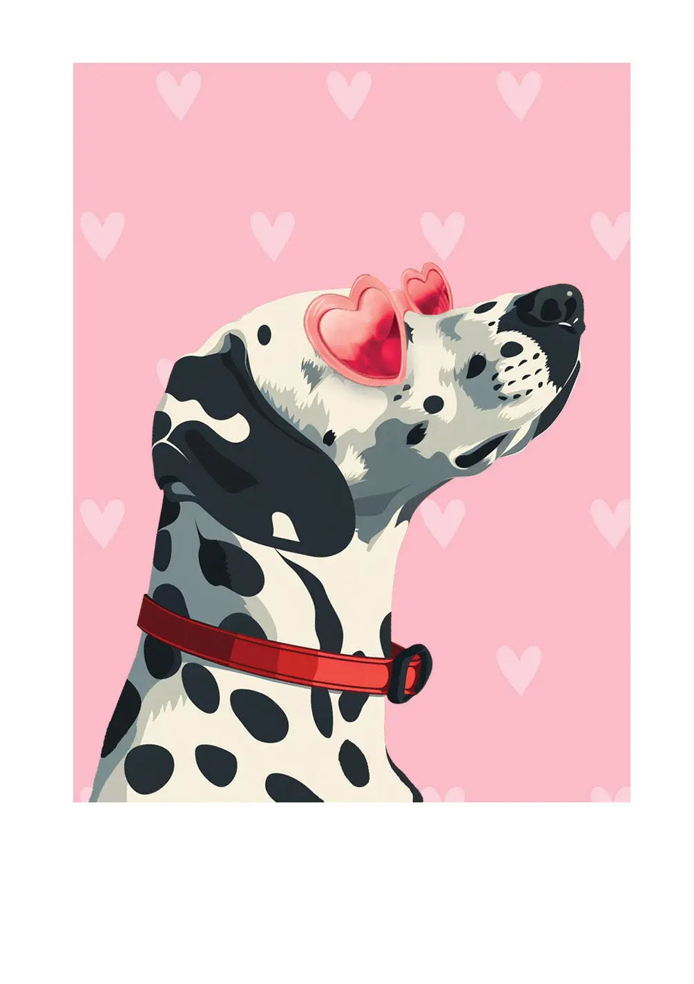 Valentine's Day Dalmatian Card - FreshCut Paper