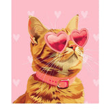 Valentine's Day Orange Tabby Card - FreshCut Paper