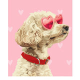 Valentine's Day Poodle Card - FreshCut Paper